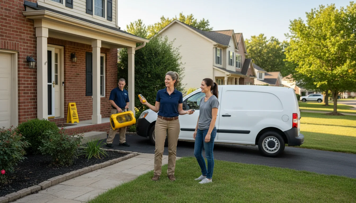 Residential water damage restoration in Tutwiler, MS